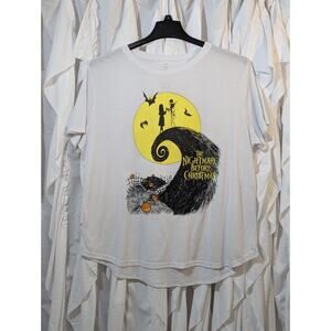 Disney The Nightmare Before Christmas Jack & Sally 3XL (21) White Tshirt